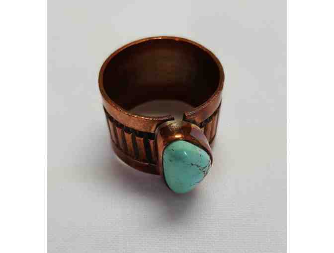 Copper Ring with Turquoise Stone