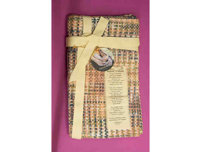 Pink Woven Threads Infinity Scarf, by Demdaco