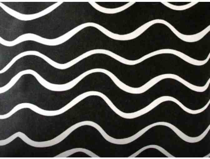 See Design Modern Print Small Cosmetic Bag - black