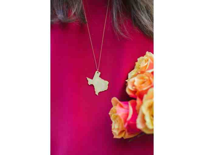 Golden Thread Large Texas on 30' Chain Necklace