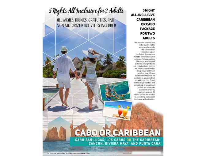 Cabo or Caribbean Vacation for Two