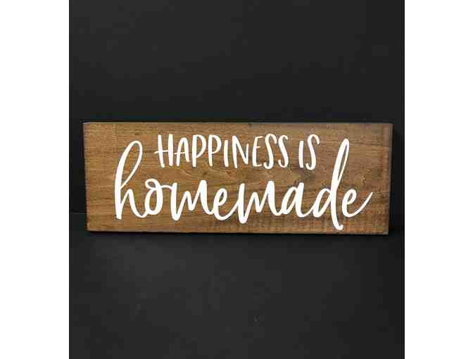 Handcrafted Vinyl on Wood Sign