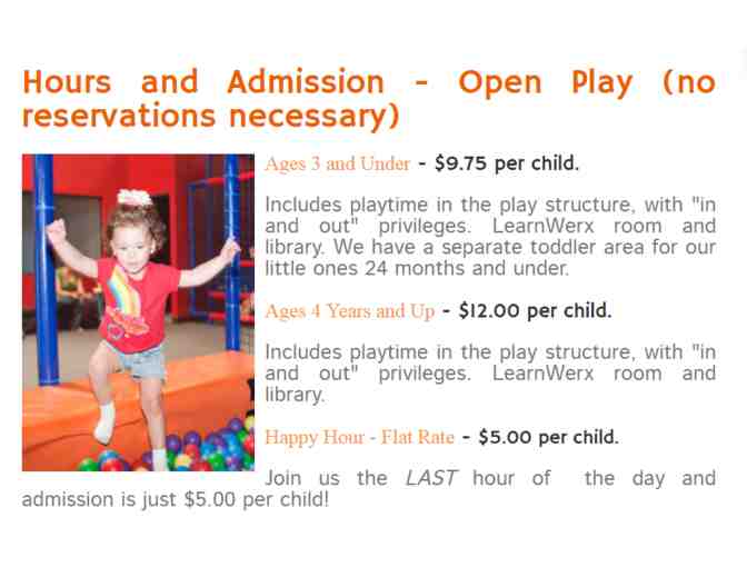 PlayWerx - Four (4) Admit One Passes to PlayWerx