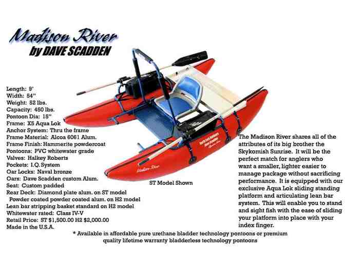 JUST REDUCED: Dave Scadden Pontoon Boat-Madison River