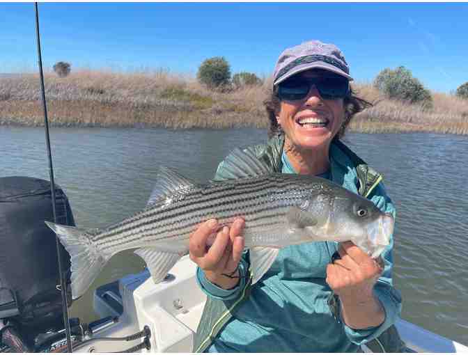 Full Day Guided Striper Fishing for Two (2) on the Napa River at Half Price