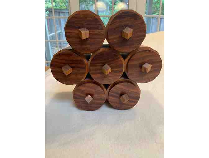 Custom Wood Collectible - Stacked Cylinders
