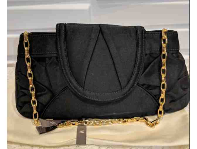 Black satin purse from Michelle Vale
