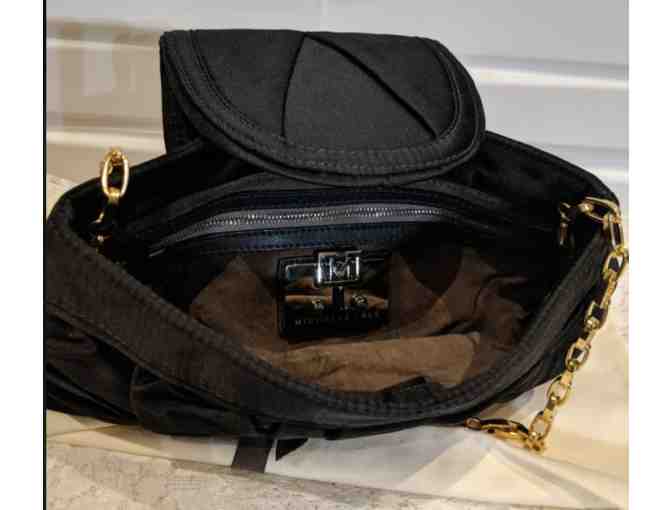 Black satin purse from Michelle Vale