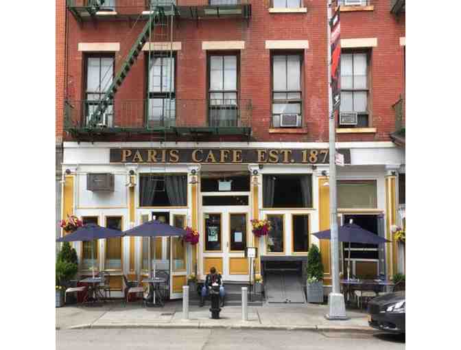 $100 certificate to The Paris Cafe