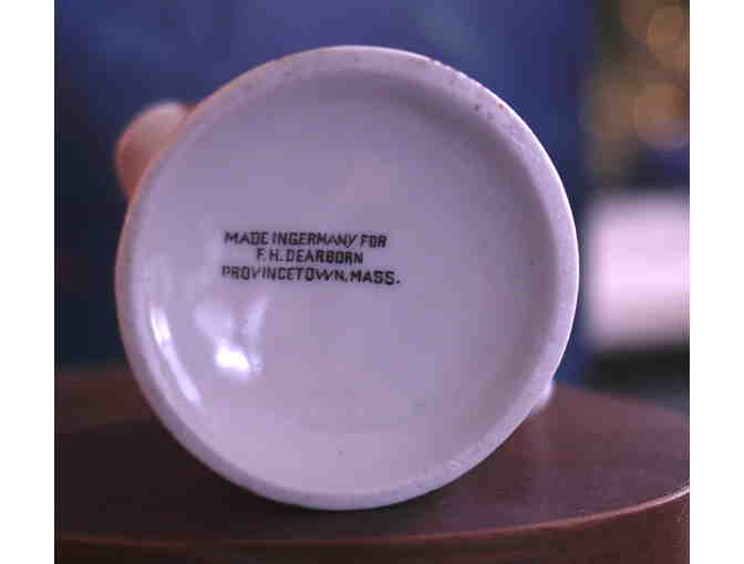 Small Cream Pitcher of Mayflower entering Provincetown Harbor