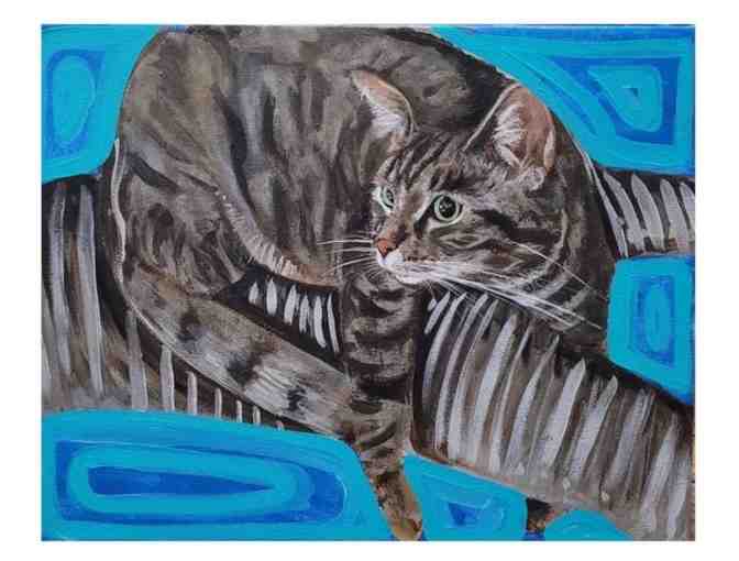 Oil Painting of Pet By Acclaimed NYC Artist Livia Mourao