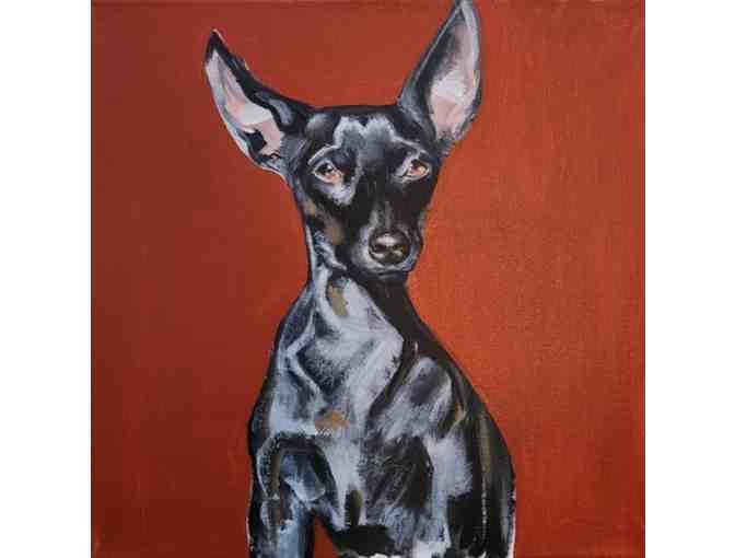 Oil Painting of Pet By Acclaimed NYC Artist Livia Mourao