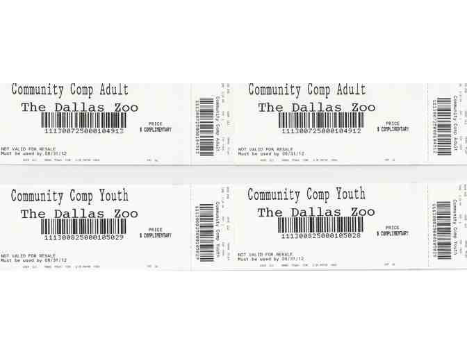 Admission for 2 Adults and 2 children to the Dallas Zoo