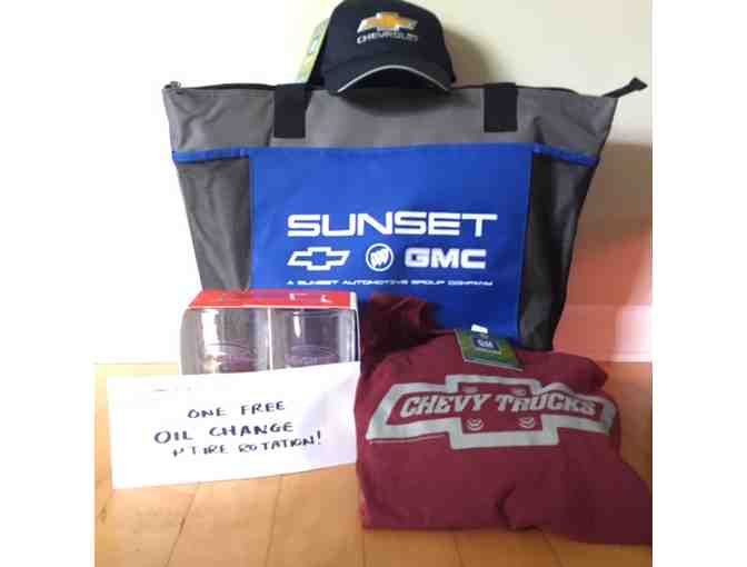 Sunset Dealership Goodies - one oil change/tire rotation/car wash and lots more!