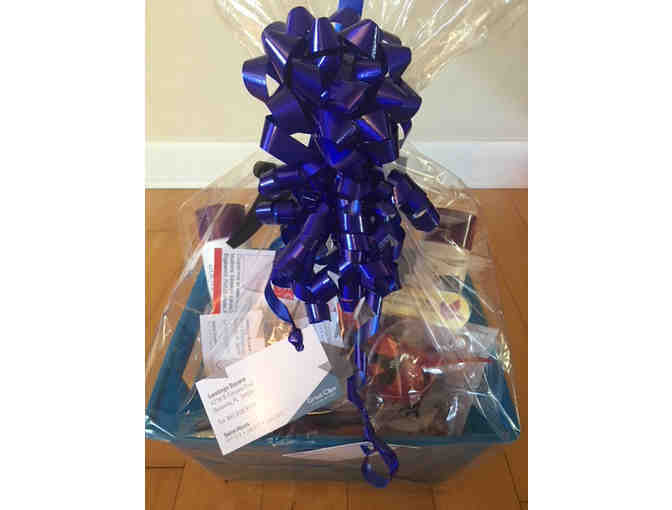 Haircare Basket from Great Clips includes Shampoo/conditioner, hair brush, and more