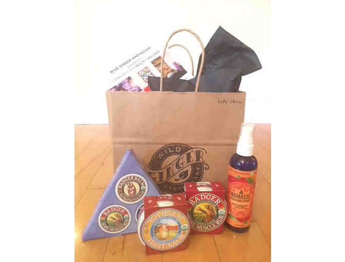 Wild Ginger Apothecary Gift Bag of Badger Balm Body Care & Essential Oil Sprays