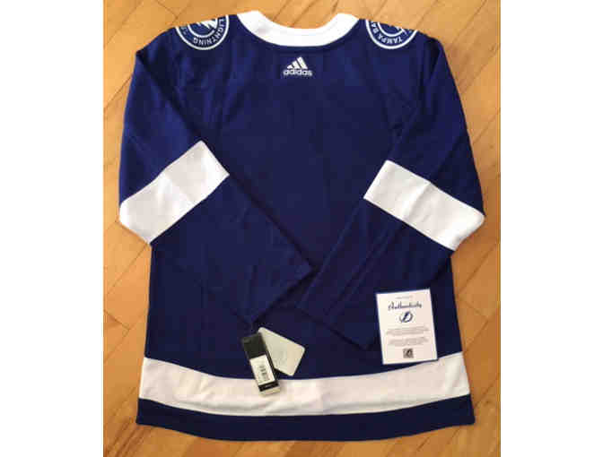 Tampa Bay Lightning Autographed Jersey SIGNED by #6 Anton Stralman ADIZERO