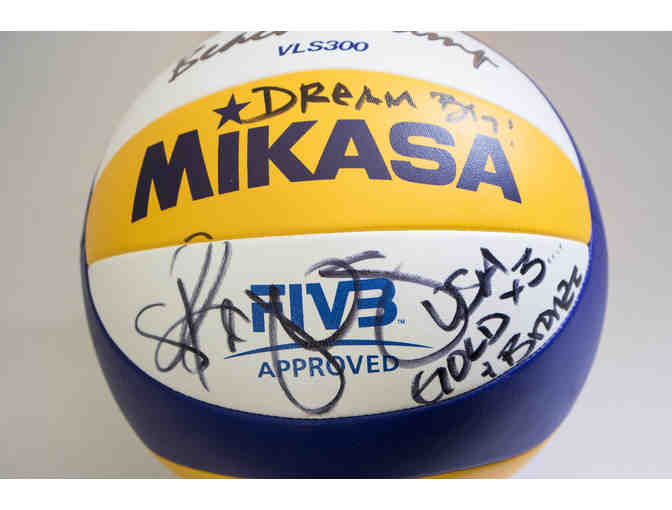 Kerri Walsh Jennings Signed AVP Volleyball and Athletic Shirt