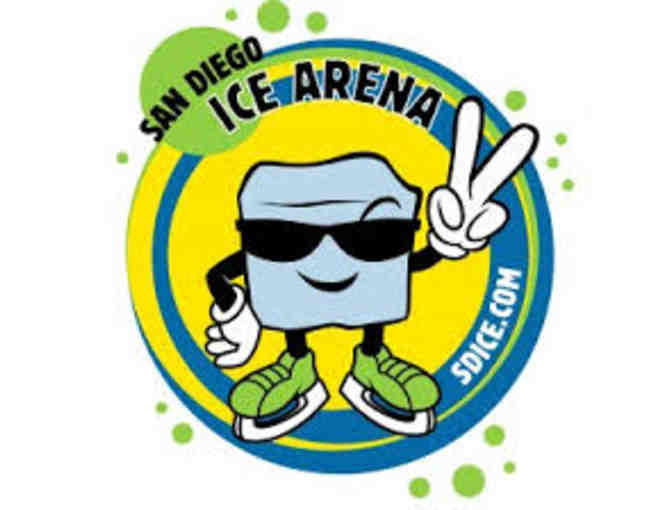 San Diego Ice Arena - Gift Certificate for 10 Admission Passes with Skates