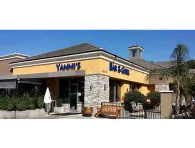 Yanni's Bar & Grill (Scripps Ranch) - $25 Gift Certificate