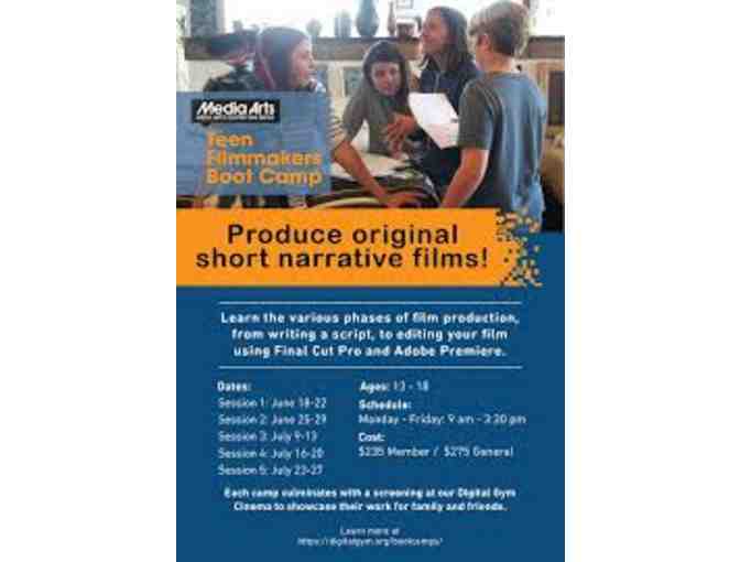 Media Arts Center/Digital Gym  - Gift Certificate for One Session of Youth Camps/Programs