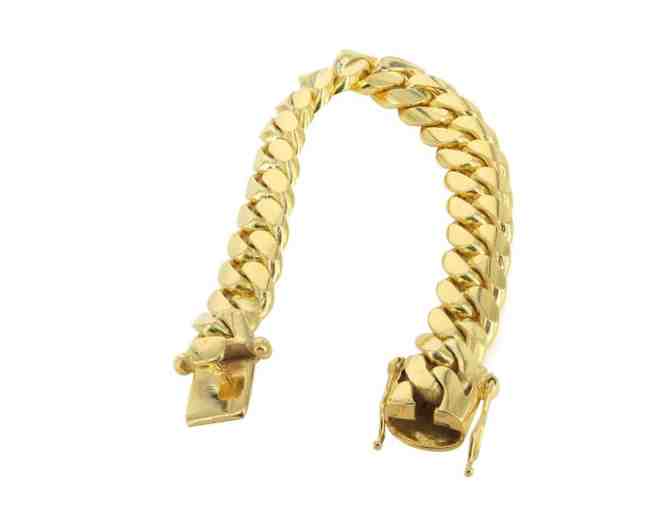 Frost NYC 14K Gold Bracelet Solid Miami Cuban Link