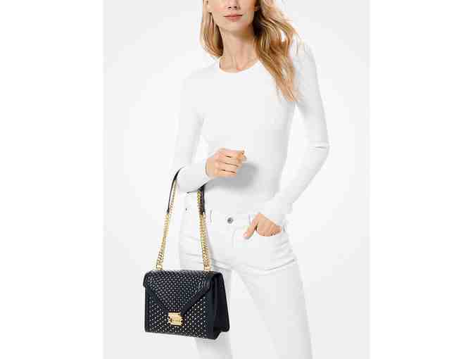 Michael Kors Whitney Large Studded Leather Convertible Shoulder Bag