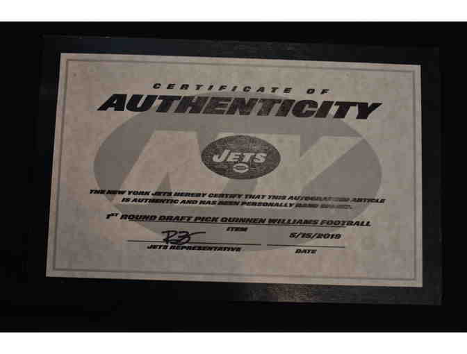 Jets Football Signed by Quinnen Williams