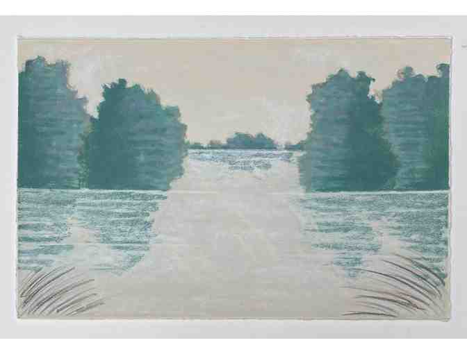 Susan Westwood Pastel & Acrylic on Lithograph-Monoprint-2