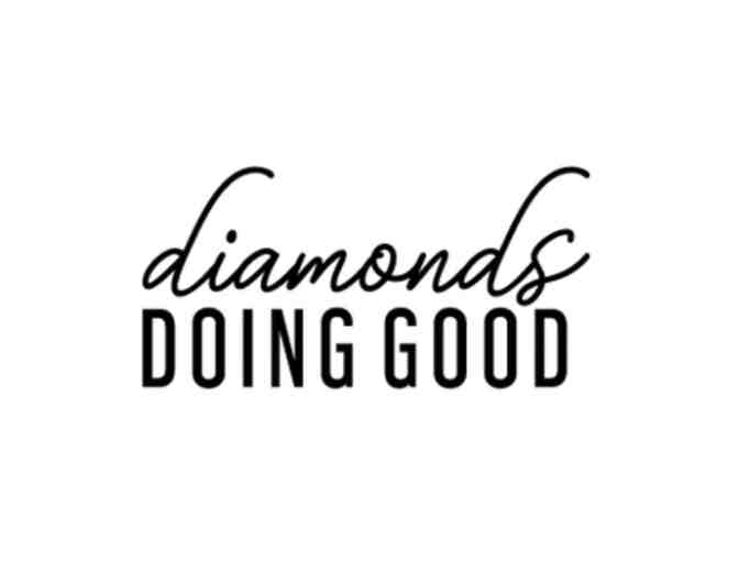 Diamonds Doing Good - 14K Yellow Gold Hoop Style Geometric Earring