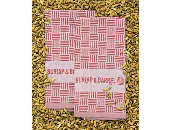 Burlap & Barrel - 6-Spice Set + Kitchen Towels