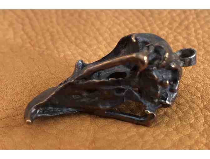 Bronze Osprey Skull Pendant