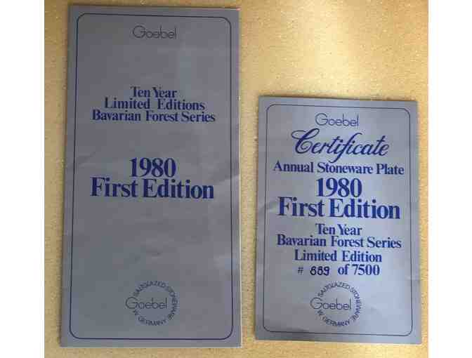 Goebel Special Edition Stoneware Plate