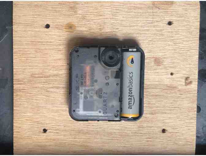 Antique Cottage Clock with Mother of Pearl Inlay