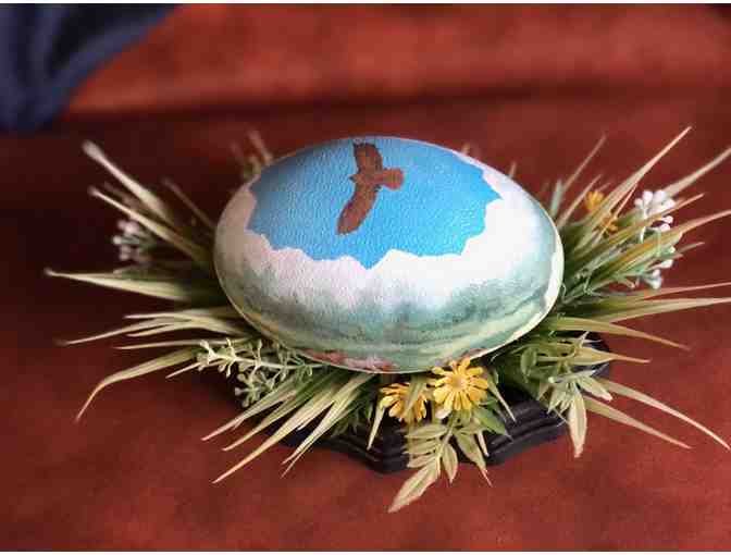 'Under Watchful Eyes' Painted Emu Egg