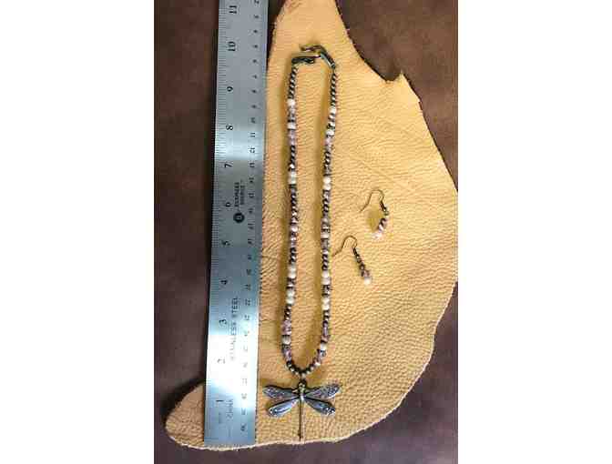 Dragonfly Necklace and Earring Set