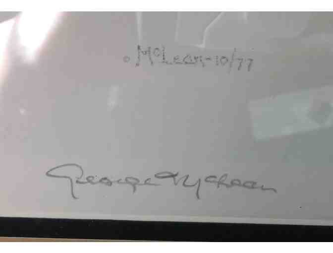 PREMIER - 'Mantling', Red-tailed Hawk by George McLean