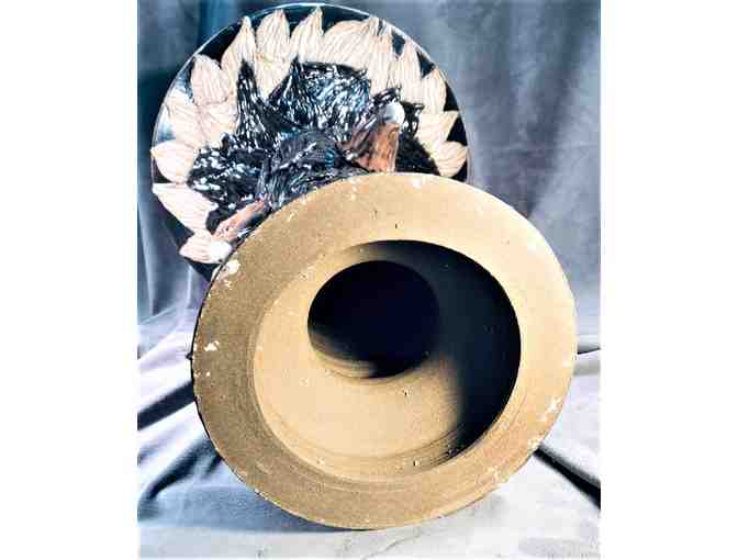 'Cathartes' Turkey Vulture Bird Bath Sculpture