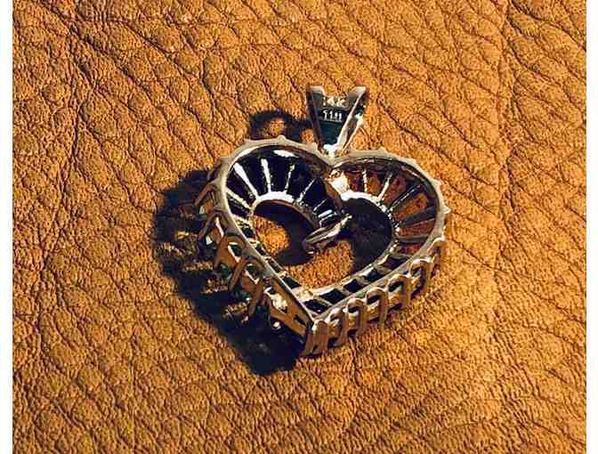 PREMIER - 14k Gold and Gemstone Heart Necklace