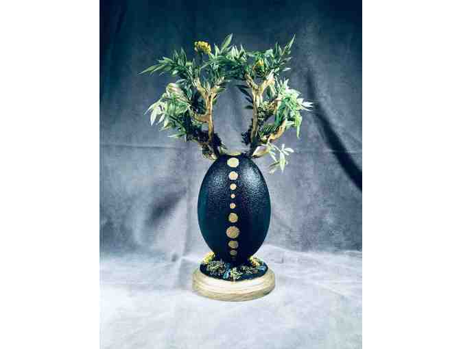 EGGS-TRAVAGANZA - 'Forest Spirit' Painted Emu Egg