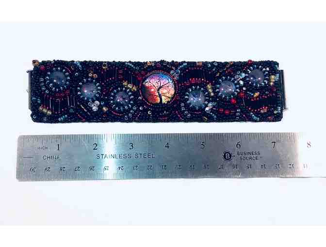 Tree Beaded Cuff Bracelet