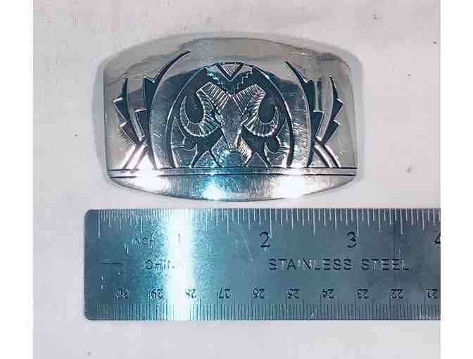 Vintage Handmade Silver Belt Buckle