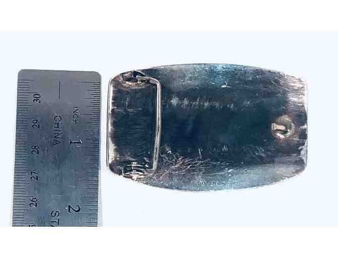 Vintage Handmade Silver Belt Buckle