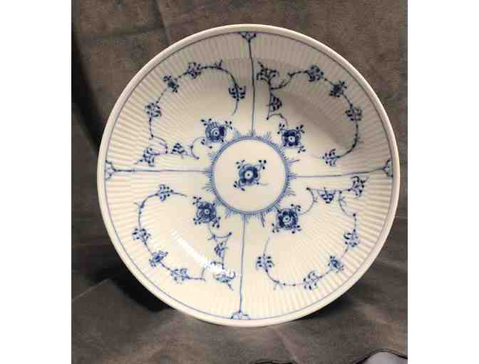 Royal Copenhagen Blue Fluted Plain Footed Bowl