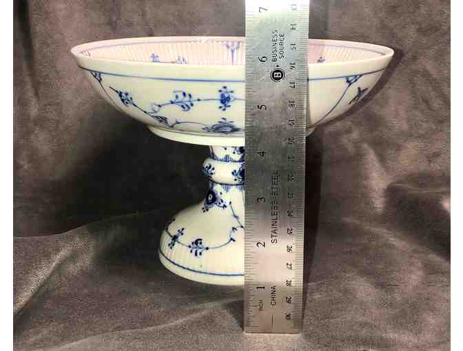 Royal Copenhagen Blue Fluted Plain Footed Bowl