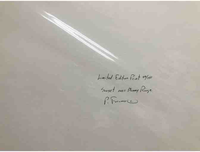 Sunset Over Mummy Range Signed Print