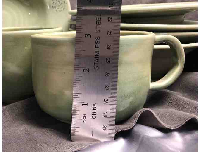 Breakfast Bowls and Mugs in Green