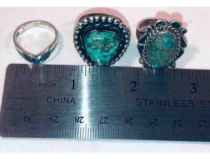 Trio of Turquoise Rings