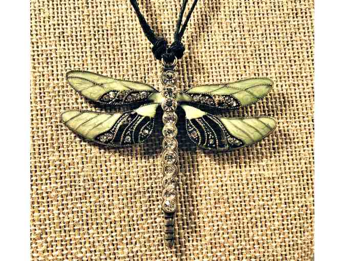 Dragonfly Necklace and Earrings