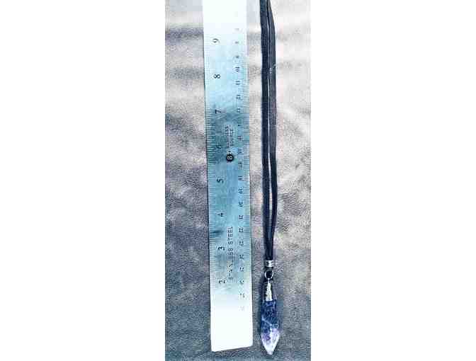 Wire Wrapped Amethyst Crystal Necklace